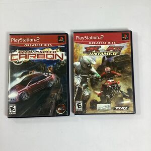 Playstation 2 Game Greatest Hits Need for Speed Carbon MX vs ATV PS2 Complete